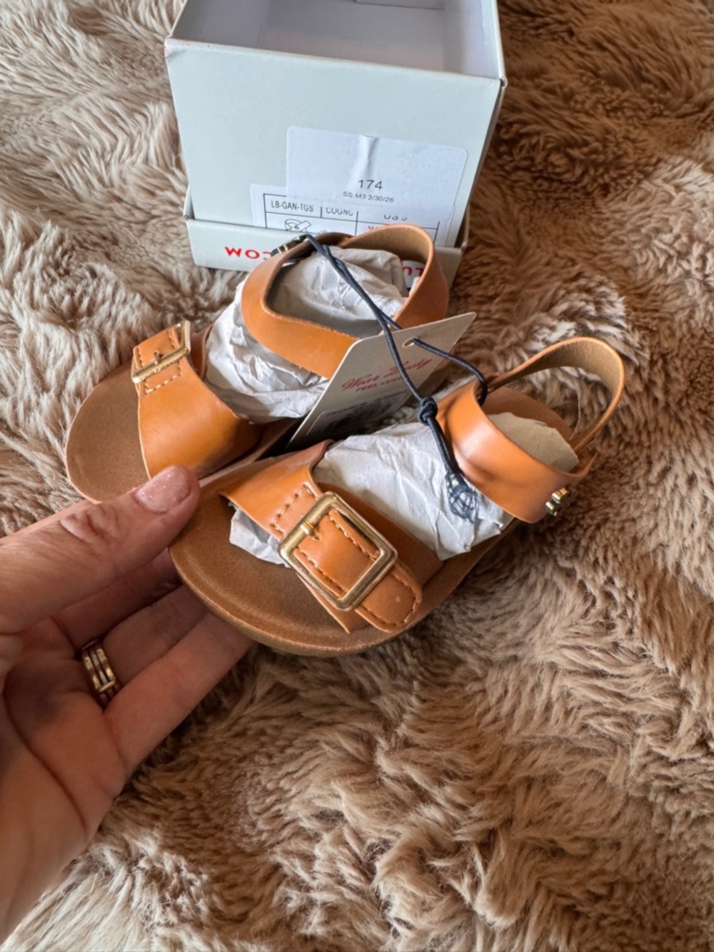 Lucky Brand Leather Buckle Sandals
